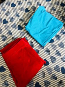 Red & Blue Leggings Combo