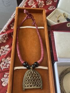 Boho Ethnic  dokra Pendant Necklace