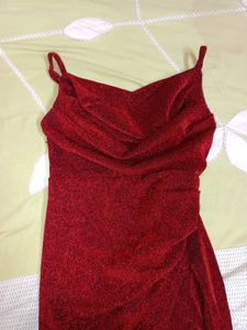 Sparkling Red Ethnic Gown