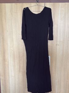 Black "I AM READY" Maxi Dress