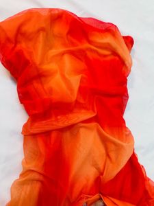 Sunset beach Mesh Bodycon Dress