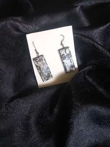 Abstract Rectangle Drop Earrings