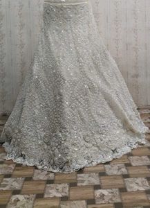 Stunning White Sequined only Lehenga