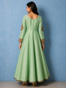 Elegant Sea Green  Gown