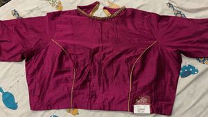 Beautiful Magenta Silk Blouse