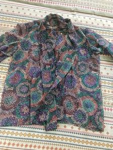 Floral Print Chiffon Fabric Topper T-shirt