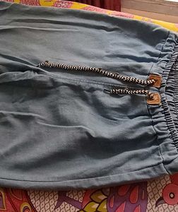 Women's Blue denim plazos