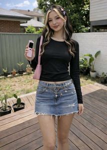 ✨️Afterglow Black y2k Top✨️