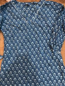 Floral Print Kurta - Casual Comfort