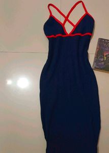 Pinterest Y2k Goth Cross Shoulder Ribbed Dress