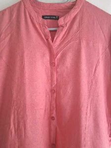 Chic Pink Cotton Short Kurta🌸