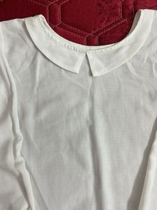 White Puff Sleeve Blouse