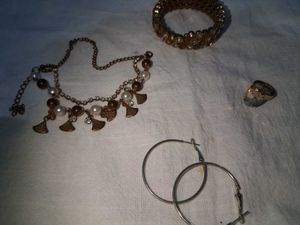 Jewelry Set - Bracelet, Necklace, Earrings &amp; Ring