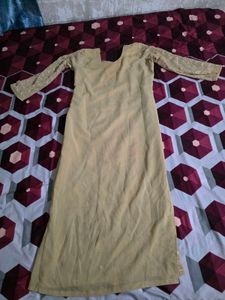 Elegant Beige Embroidered Kurta