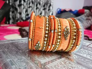Silk Thread Bangles 2.6 Size