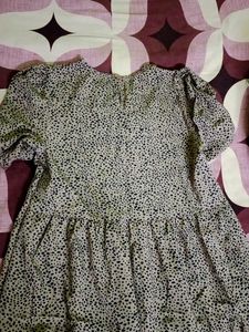 URBANIC Leopard Print Ruffle Dress