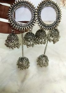 Long Silver Earrings
