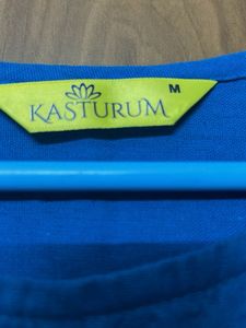 Vibrant Blue Embroidered Kurta