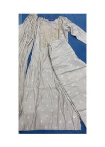 Elegant Grey Kurta Set with Dupatta