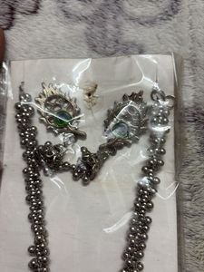 Oxidized Silver Necklace Set