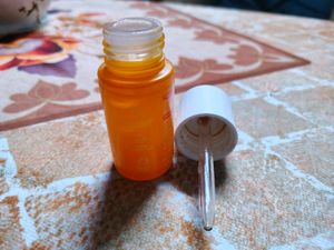Empty serum bottle
