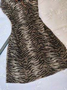tiger print midi