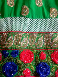 BEAUTIFUL PEACOCK GREEN KURTHI