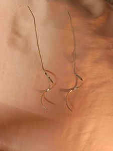 BRASS Spiral Dangle Earrings