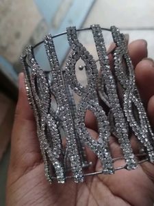 Sparkling Rhinestone Cuff Bracelet