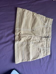 Tan Cargo Skirt