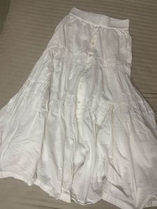 WESTSIDE White Tiered Skirt