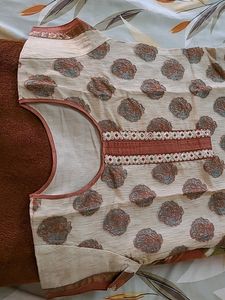 Chanderi Silk Work Kurta