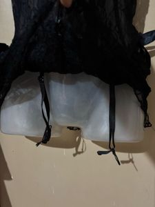 Black Lace Corset Bodysuit