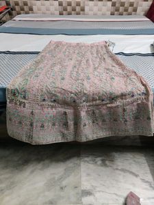 Levender Colour Net Lehenga Only One Time Use