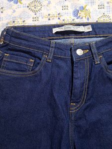 Dark Wash Wide Leg Denim Jeans