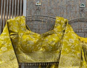 Yellow Embroidered Lehenga Choli Set
