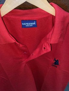 US Polo Red Tshirt Men