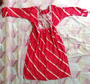 Rose Pink Nyra-cut Kurti💓