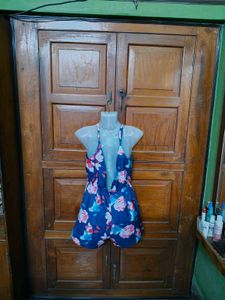 Floral Halter Neck Playsuits