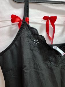 Elegant Black Embroidered Cami Top