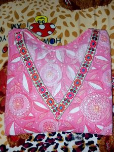 Pink floral kurti for college wear...💗✨
