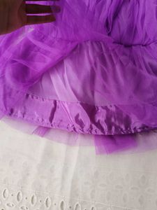 Purple Tulle Top