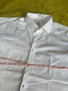 Classic White Short Sleeve Button-Up Shirt