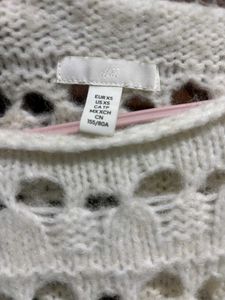 Cream knit sweater dress
