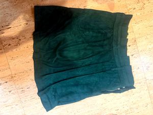Emerald Green Mini Skirt