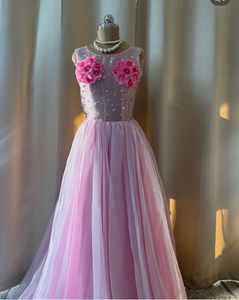 Stunning Pink Embellished Gown