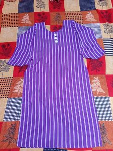 Combo Gray kurti &amp; purple suit