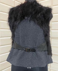 Furr Cut Sleeve Jacket With Adjustable Back