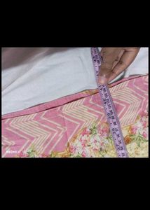 Patchwork suit with chiffon dupatta