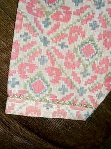 Peach Colour Staright Kurti